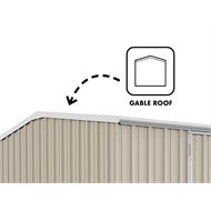 Absco Sheds 3.0 x 3.0 x 2.06m Premier Double Door Garden Shed - Woodland Grey