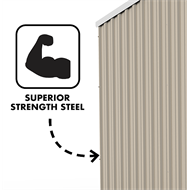 Absco Sheds 3.0 x 3.0 x 2.06m Premier Double Door Garden Shed - Woodland Grey