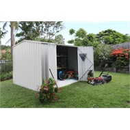 Absco Sheds 3.0 x 3.0 x 2.06m Premier Double Door Garden Shed - Woodland Grey