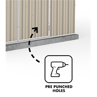 Absco Sheds 3.0 x 3.0 x 2.06m Premier Double Door Garden Shed - Woodland Grey